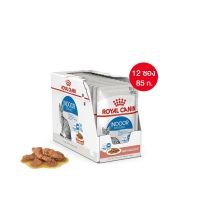 [ ส่งฟรี ] [ยกกล่อง 12 ซอง] Royal Canin Indoor Pouch Gravy อาหารเปียกแมวโต เลี้ยงในบ้านและทำหมัน อายุ 1 ปีขึ้นไป (ซอสเกรวี่, Wet Cat Food, โรยัล คานิน)