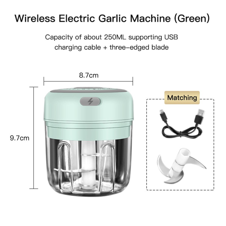 1pc Mini Food Processor Electric Meat Grinder Garlic Grinder Food  Supplement Machine Fully Automatic Mixer With Silicone Soft Knife Kitchen  Stuff Kit