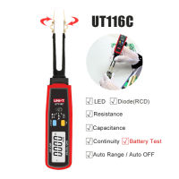 UNI-T SMD Multimeter UT116A UT116C Auto Range Resistance Capacitance Diode(RCD) LED Zener DCV Continuity Battery Tester Meter