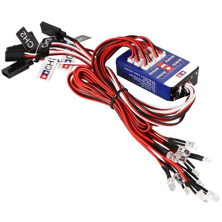 LY Simulasyon Ng Flash Light 12 LED Lighting Kit Steering Brake Para Sa