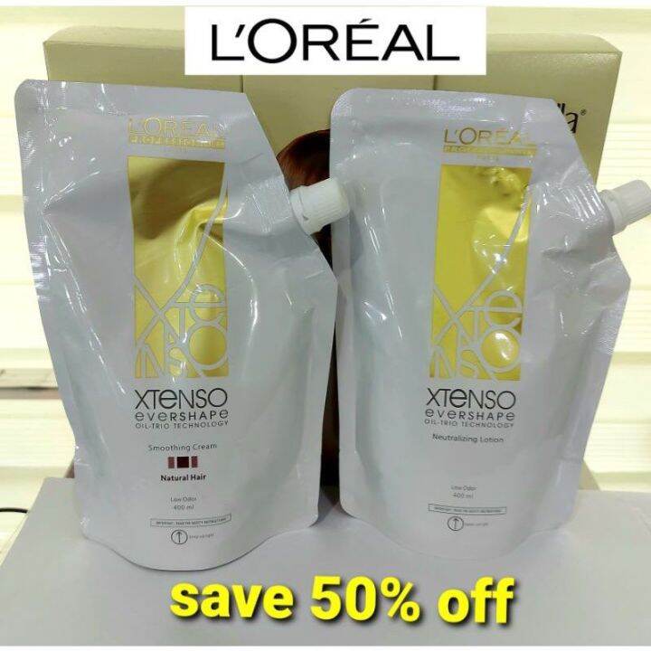 Authentic 400ml Set Loreal Extenso Evershape OilTrio Hair Rebonding For Natural Hair Lazada PH