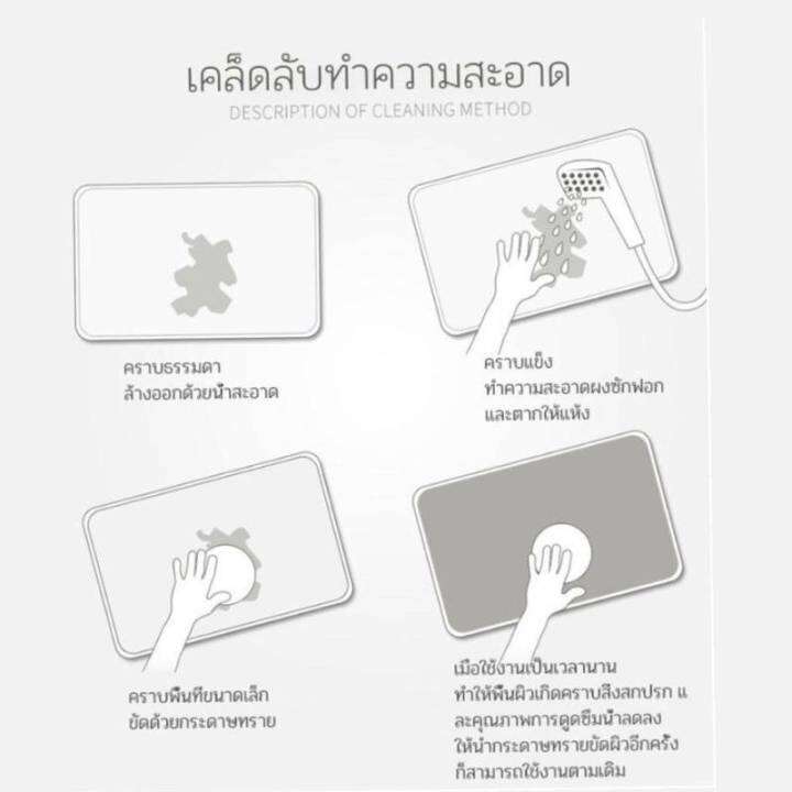 พรมหินเช็ดเท้า-ลายน่ารัก-แห้งไว-ไร้กลิ่นอับ-ไม่ต้องซัก