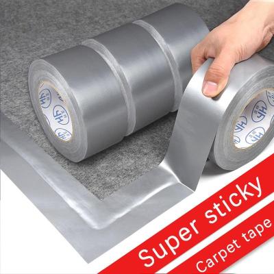 Super Sticky Cloth Duct Tape Carpet Floor Waterproof Tapes High Viscosity Silvery Grey Adhesive Tape DIY Home Decoration