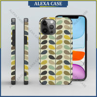 Orla Kiely เคสโทรศัพท์สำหรับ iPhone 14 Pro Max / iPhone 13 Pro Max / iPhone 12 Pro Max / iPhone 11 Pro Max / XS Max / iPhone 8 Plus / iPhone 7 plus ฝาครอบเคสป้องกันหนังแกะป้องกันการตก PCKYLS