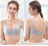 #2930 Braไร้โครง Sexy Soft Bra เสื้อใน เสื้อในสีสวยผ้านิ่มใสสบาย เสื้อในลูกไม้ลายดอก  ชุดชั้นในไร้โครงระบายอากาศสบายรวบรวมไม่มีขอบ