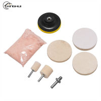 8ชิ้นเซ็ต120G Cerium Oxide Powder Polishing Backing Pad Kit For Watch Glass Windscreen Windows Scratch Removal Cleaning Tool Kit