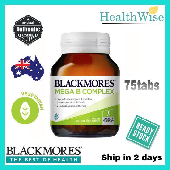 [AUSTRALIA] BLACKMORES Mega B Complex Tablets 75tabs (Exp:May 2024 ...