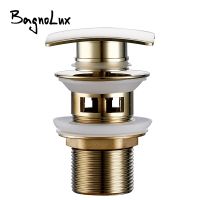 【YF】✠❄  Bagnolux Gold Basin Sink Pop-Up Drainage Antifouling To Pipe Accessories