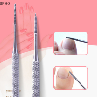 SPHO 1pcs Double ended pedicure แฟ้มซาตินขอบคุด Toe NAIL Lifter