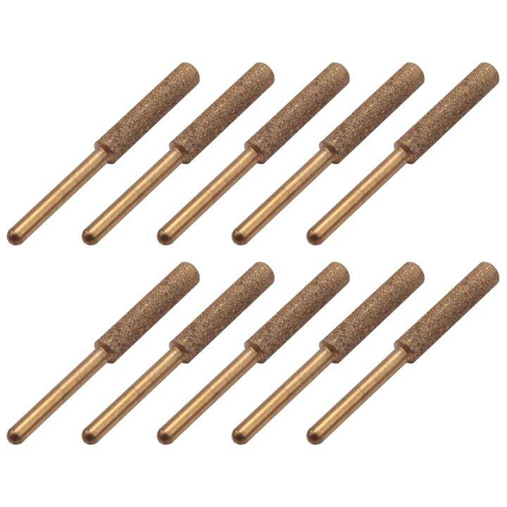 Electric Chainsaw Chain Sharpener Kit, 10Pc Titanium Plated Diamond