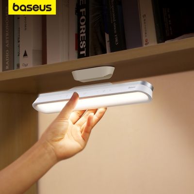 【CC】 Baseus Desk Lamp Hanging Magnetic Table Chargeable Stepless Dimming Cabinet Night Closet Wardrobe