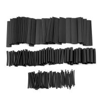 127x Black ​Heat Shrink Tube Wire Wrap Cable Sleeve Assortment Kit Ratio 2:1 Electric Insulation Tube Fast Heat Shrinkag