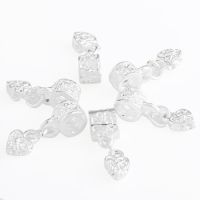 6X Silver Heart Bead 6mm DIY Bead Handcrafted Jewelry&lt;br&gt;&lt;br&gt;