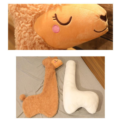 Alpaca Plush Toy Pillow Hugs Stuffed Animal Dolls Cushion Soft Cute Bedroom Sheep Toy Children Sleeping Pillows Home Bed Decor