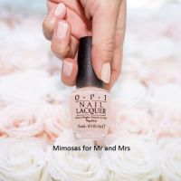 OPI สี Mimosas For Mr. &amp; Mrs. by OPI สีนู้ดบางๆ ดูสะอาด เล็บสุขภาพดีค่ะ แท้ 100%