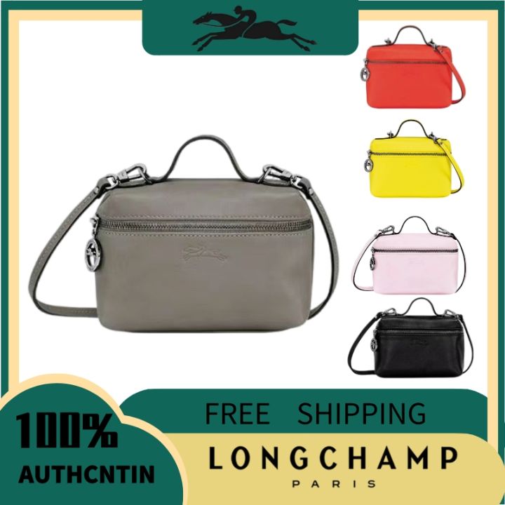 Longchamp Women's Le Pliage Xtra Leather Hobo Bag Lemon