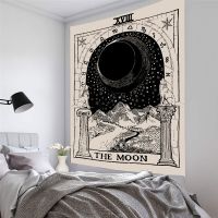 Vintage Room Decor Tapestry Mandala Sun Moon Astrology Wall Hanging Home Living Room Dorm Bedroom Decor Aesthetic Cute Blanket Tapestries Hangings