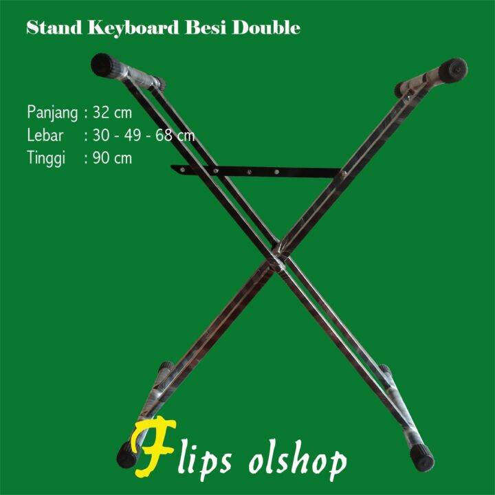 STAND KEYBOARD DOUBLE SILANG BAHAN BESI Lazada Indonesia