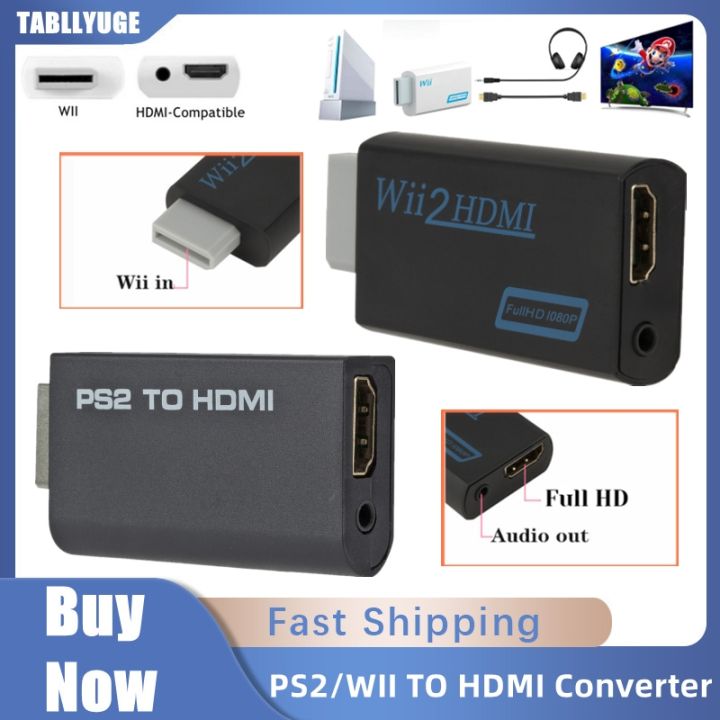 PS2 to HDMI Converter Adapter 480i / 480p / 576i with 3.5mm Audio