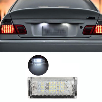 2ชิ้นอัตโนมัติไฟท้าย Led ป้ายทะเบียนแสง Led C An BUS LED สีขาวหลอดไฟสำหรับ BMW 3 Series E46 4D 4DR 1998-2002อุปกรณ์เสริมในรถยนต์