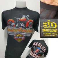 เสื้อผ้าบางฮาเลย์ Harley-Davidson ผ้ามุ้งบางใส่สบาย สไตล์วินเทจ ป้ายVintage 3D EMBLEM [ S M L XL ]