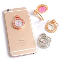 Luxury 360 Degree Finger Ring Diamond Floral Smartphone Holder for Galaxy S22 S21 FE A53 Bracket for iPhone 13 12 11 XS Max XR X Ring Grip