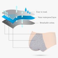 【YF】 TECHOME Leakproof Sanitary Panties Waist Menstruation Cotton Antibacterial Menstrual Period PantsTH