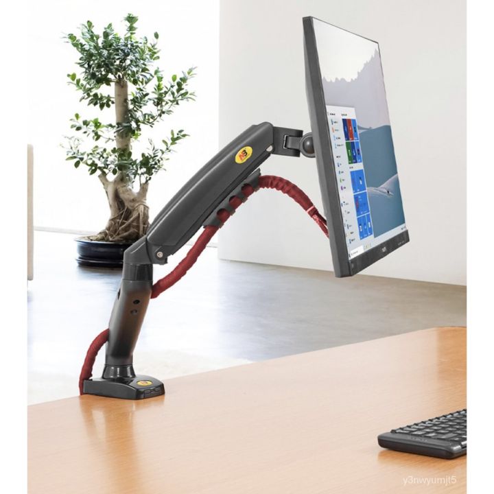 NB North Bayou New F80 17-30 Full Motion Ergonomic Monitor Arm Adjustable  Gas Spring Mount Tilt Swivel 2- 9kg Loading Capacity