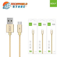 สายชาร์จ GOLF รุ่น GC-76M สายชาร์จเร็ว MICRO 5A Quick Charge รองรับ รุ่น OPPO,VIVO,Huawei,Xiaomi,Samsung ความยาว1เมตร ของแท้ รับประกัน1ปี BY TECHWORLD STORE