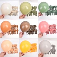 100pcs 5/10 inch Avocado Green Coffee Brown Cream Beige Balloon Wedding Balloons Bridal Baby Shower Birthday Matte Air Helium Balloons