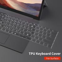 【Xiaohongs keyboard film 】[Hot] แป้นพิมพ์สำหรับ Microsoft Surface Pro 7/8/7 /X/ 6/5/4 /Go 3/2แล็ปท็อป Go 2 Book 3 TPU ซิลิคอนป้องกันผิวกรณี13 15 12.4