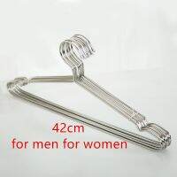 10/20pcs 42CM High Quality Metal Clothes Hanger with Groove / Anti-rust Stainless Steel Hanger Clothes Hangers Pegs