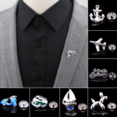 Men 39;s Advanced Chic Brooches Anchor Bus Motorcycle Pin Suit Shawl Lapel Pins Corsage Hat Shirt Collar Pin Party Daily Accessory