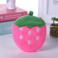 Fruity Plush Zipper Toys Kids Mini Change Wallets Fruit Shaped Coin Purses Watermelon Fruit Coin Purses Childrens Plush Coin Wallets