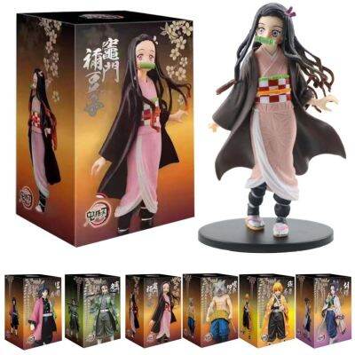 ✅โมเดลนักรบพีวีซีจากอนิเมะ16CM,ตุ๊กตาขยับแขนขาได้สังหารปิศาจ Kimetsu No Yaiba