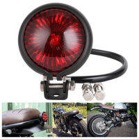 12V LED Red Retro Motorcycle Taillights Cafe Racer Style Tail Brake Light e Lens Rear Stop Lamp For Chopper Scrambler