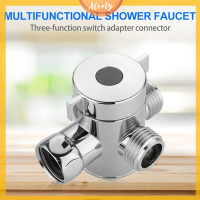 Aleaty? 1/2นิ้วห้องน้ำสามทาง T ADAPTER TEE Connector Valve สำหรับห้องน้ำ bidet Shower HEAD diverter หัวฝักบัว shunt dropship