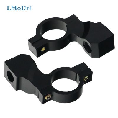 Motorcycle Handlebar Mirror Mount Rear View Mirrors Holders Adapter Aluminum Clamp New Pair 10mm 7/8" Mirrors