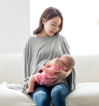 Breastfeeding Cover Breathable Cotton Nursing Cloth Cloud Print Outing  Breastfeeding Towel Feeding Cover Cape Nursing Apron