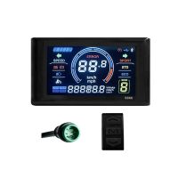 Electric Bike Display 24V-72V Waterproof LCD Display S966 Electric Bike Controller Panel Dashboard,Waterproof Connector Durable Easy Install