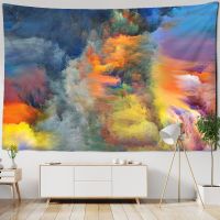 Colorful Clouds psychedelic Wall hanging Tapestry Mandela yoga throw beach throw carpet Hippie Dorm Home Decor