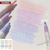 【Ready Stock】 ♛▼ C13 XJ- 4pcs Twinkle Glitter Highlighter Bling Bling Sparkling Pen Colour Marker for Journal Drawing Graffiti School Office Stationery