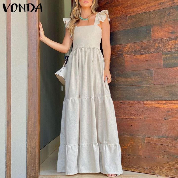 VONDA Đầm Maxi Dự Tiệc Xếp Ly Không Tay Mùa Hè Cho Nữ ĐầM Xếp Nếp ...