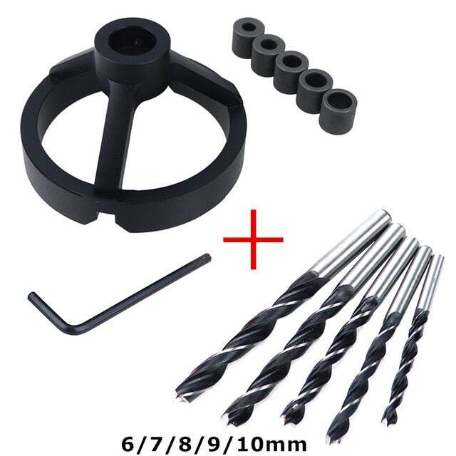 Vertical Drill Guide Fixtures Pocket Hole Jig Positioner Straight Angle