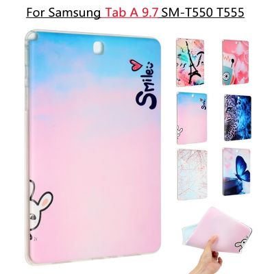 Tab A 9.7 T550 T555 P550 P555 Shockproof TabA inch SM-T550 SM-T555 Soft Cartoon Painted Tablet Covers