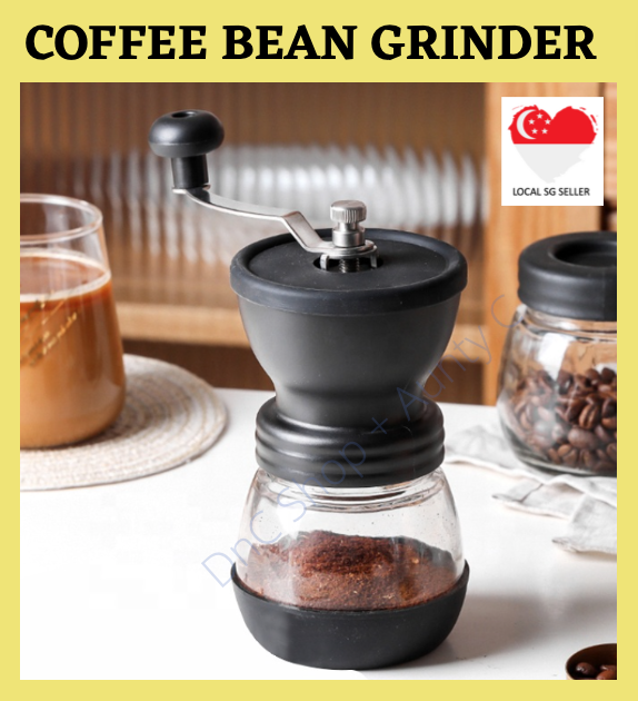 Manual Hand Coffee Mill/Coffee Bean Grinder with Borosilicate Glass