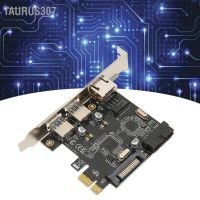 Taurus307 การ์ดขยาย Pcie เป็น Usb3.0 Sata 15Pin ความเร็วสูง Rj45 สําหรับคอมพิวเตอร์ เครือข่าย