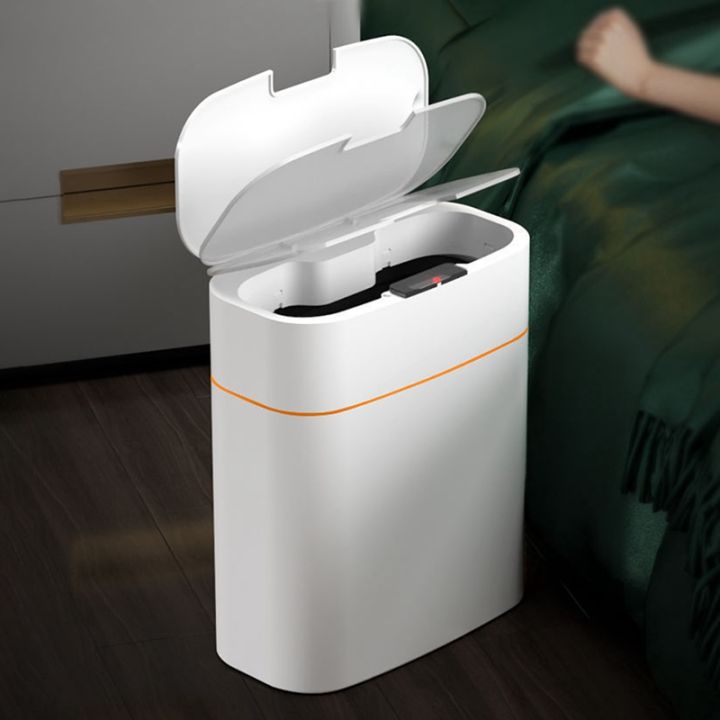 16l Intelligent Trash Can Smart Sensor Dustbin Electric Automatic Rubbish Can Home Waterproof 4858