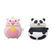 ∏☍ Shockproof Soft Silicone Protective for CASE Cute Animal Pattern Full Cover Protector for 1/2 Wireless Headset Kit