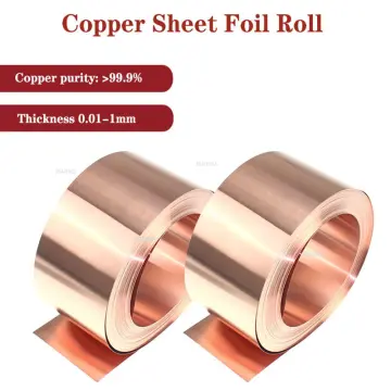 1pc 99.9% Pure Red Copper Flat Metal Plate Thickness 1/1.5/2/3/4/5mm T2 Copper  Strip Copper Plate Diy Material